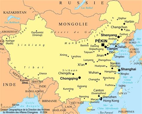 Chine : cartes et informations sur le pays