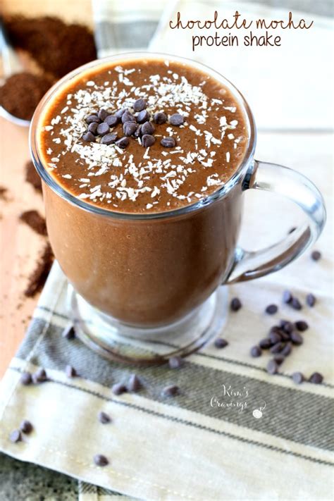 Chocolate Mocha Protein Shake   Kim s Cravings