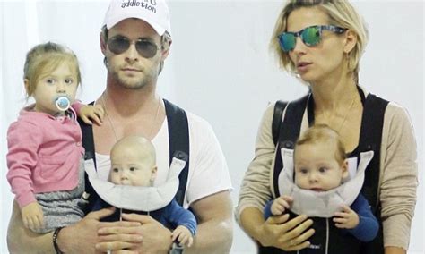Chris Hemsworth and wife Elsa Pataky juggle their three ...