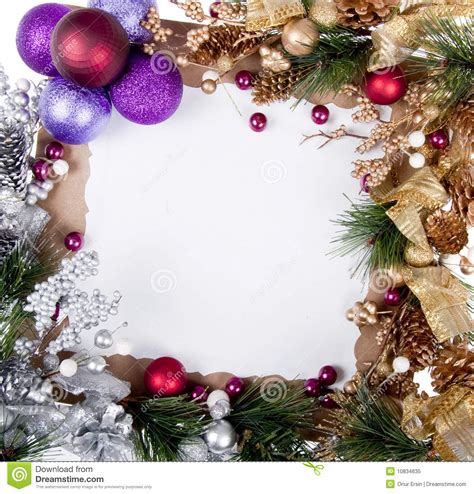 Christmas Card frame stock image. Image of artificial ...