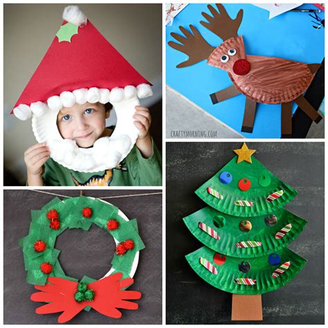 Christmas Paper Plate Crafts for Kids   Crafty Morning