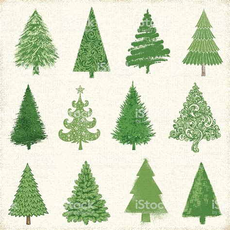 Christmas Tree Drawings Stock Vector Art & More Images of ...