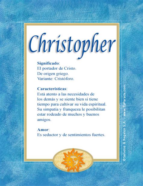 Christopher   C, tarjetas