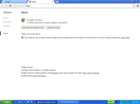 Chrome 49 Update   Windows XP   MSFN