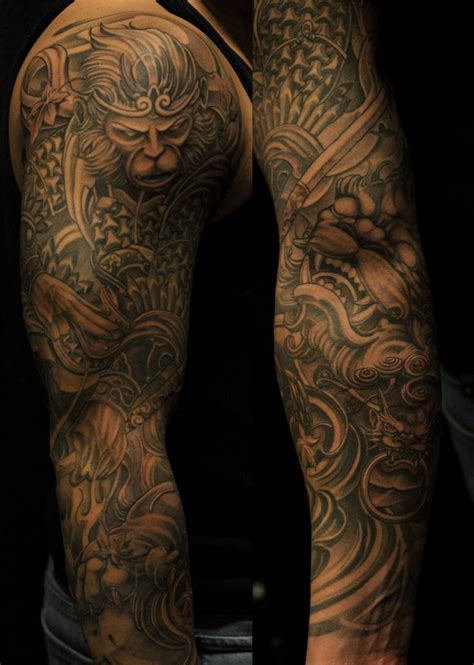 Chronic Ink Tattoo, Toronto Tattoo   Monkey king and foo ...