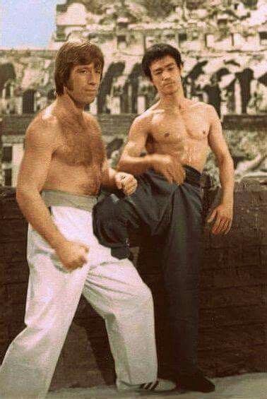 Chuck Norris VS Bruce Lee in Way Of The Dragon.   Aka ...