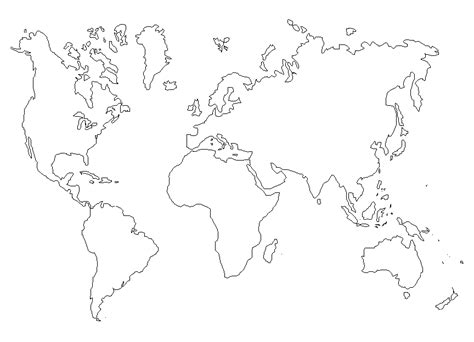 Ciencias 4to grado: Mapa del Mundo para imprimir  Tarea ...