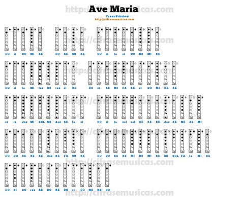Cifra Ave Maria   Franz Schubert para Flauta Doce | Cifras ...