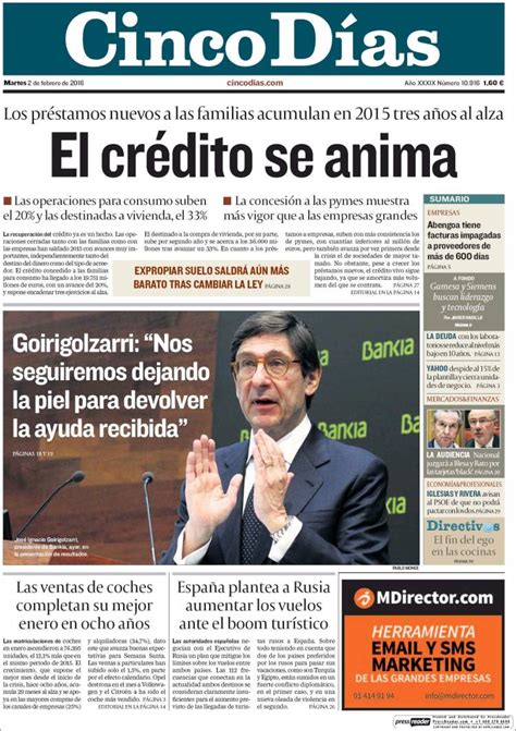 Cinco Dias  02/02/2016    La Prensa Diaria
