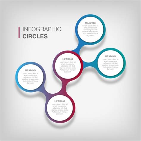 Circular infographic template Vector | Free Download