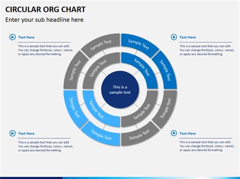 Circular ORG Chart PowerPoint Template | SketchBubble