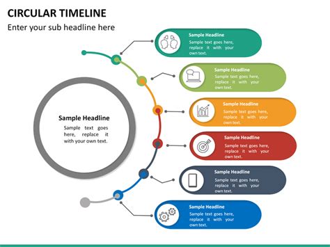 Circular Timeline PowerPoint Template | SketchBubble