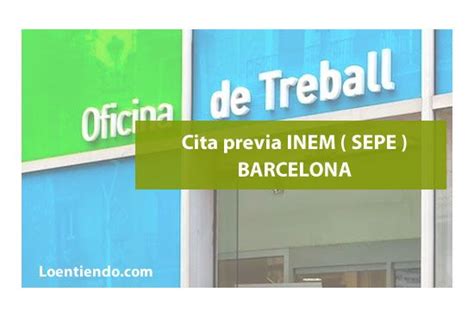 Cita previa INEM Barcelona | INEM 2018 | Loentiendo
