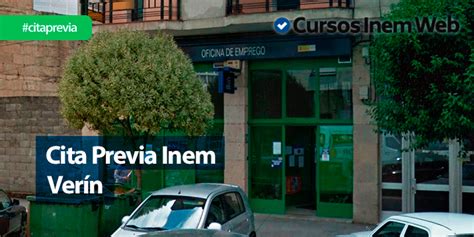 Cita Previa INEM Verín | Cursosinemweb.es