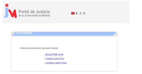 Cita Registro Civil Madrid: Portal de Justicia Comunidad ...