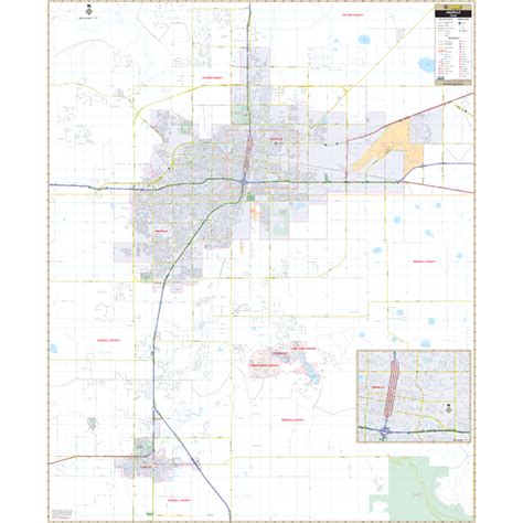 City Roll Down Maps   Amarillo, TX Wall Map