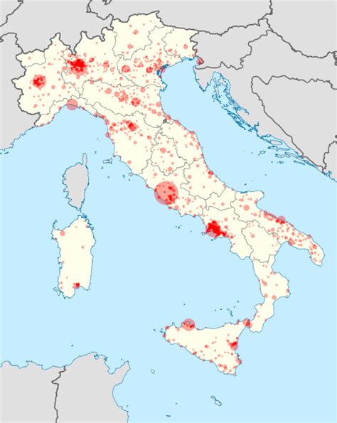 Ciudades de Italia | Distancia Ciudades italianas | Italia