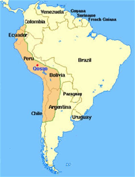 Civilización Inca: Ubicación Geografica.