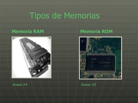 Clases de Computadoras y Tipos de Memoria