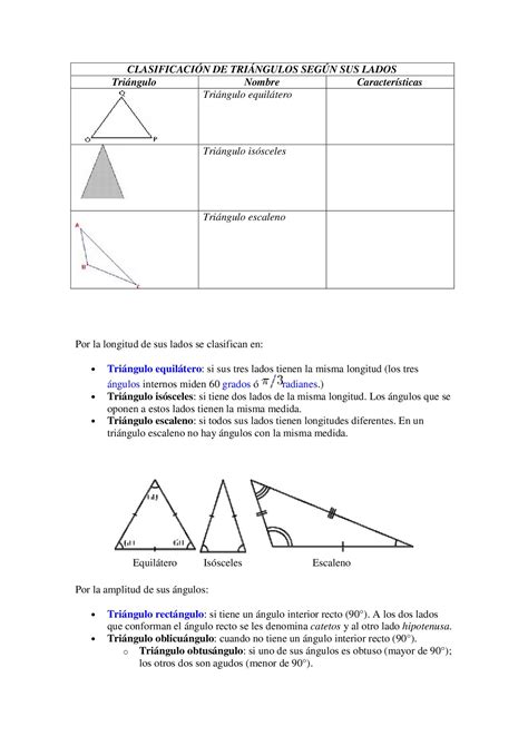 clasificación de triangulos según sus lados by lissette ...