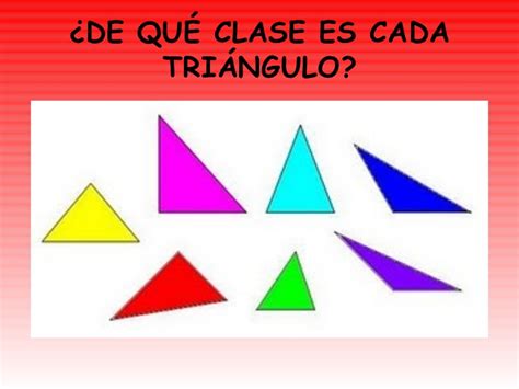 Clasificación de triángulos según sus lados