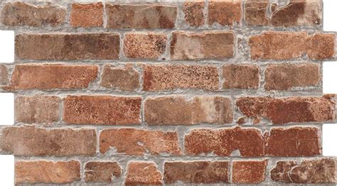 Classic Red Brick Effect Tiles Rustic Masonry Brick Effect ...