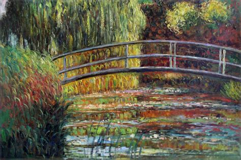 Claude Monet Bridge over Water Lily Pond Repro Hand ...