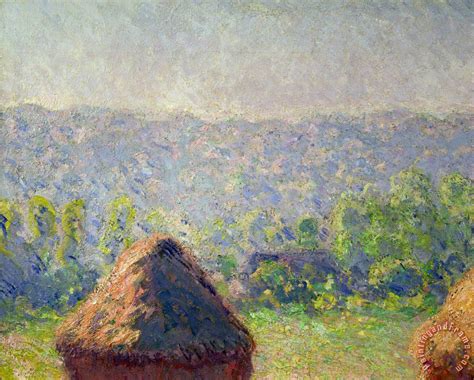 Claude Monet The Haystacks painting   The Haystacks print ...