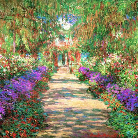 Claude Monet Weg in Monets Garten Poster online bestellen ...