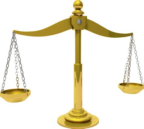 Clipart Brass Scales Of Justice