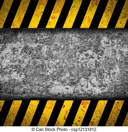 Clipart de Grunge, metal, rayas, amarillo, advertencia ...