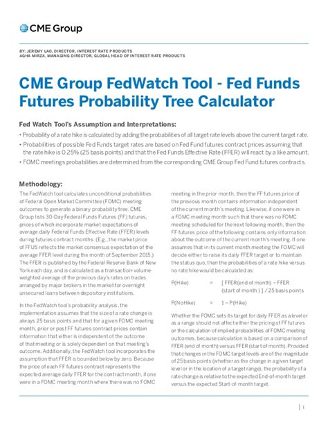 CME Group FedWatch Tool   Fed Funds Futures Probability ...