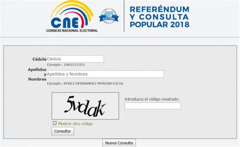 CNE habilitó plataforma para saber lugar de votación en ...