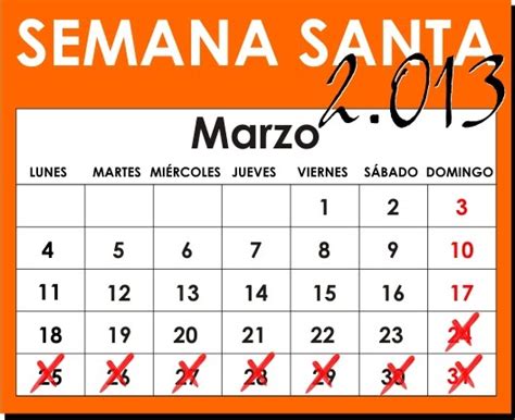 COFRADES de DAIMIEL: Calendario Cofrade