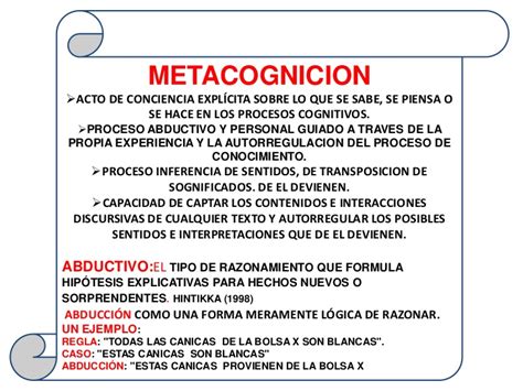 Cognicion y metacognicion