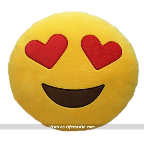 Cojín emoji “Sonrisa con corazones en los ojos” por 17,97€