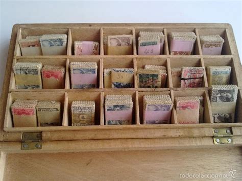 coleccion sellos españa, caja madera clasificad   Comprar ...