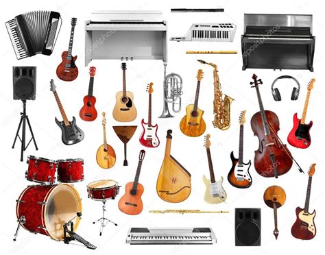 collage de instrumentos musicales — Foto de stock ...