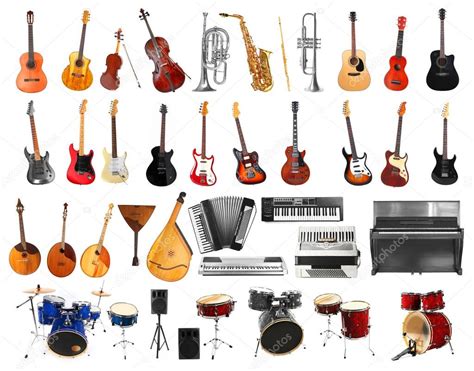 collage de instrumentos musicales — Foto de stock ...
