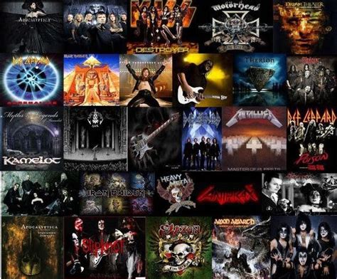 Collage de portadas y logos de grupos de rock! | Grupos de ...