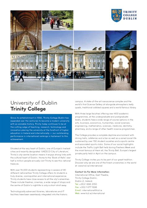 College University: University College Dublin Ranking Shanghai