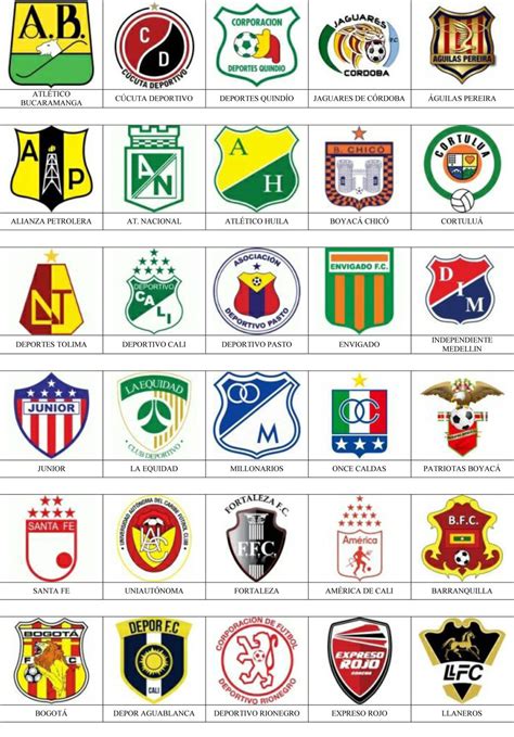 Colombia   Pins de escudos/insiginas de equipos de fútbol.