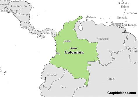 Colombian Map With Capital | www.pixshark.com   Images ...