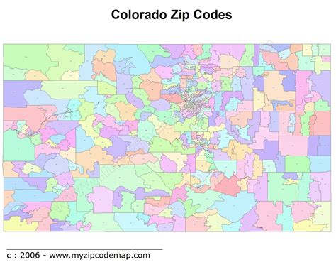 Colorado Zip Code Maps   Free Colorado Zip Code Maps