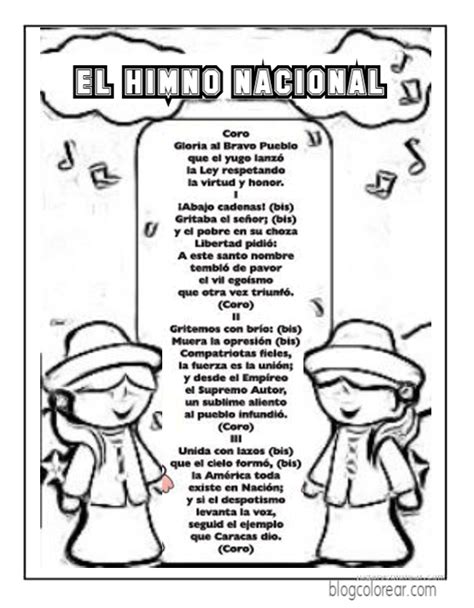Colorear Día del Himno Nacional de Venezuela | Colorear ...