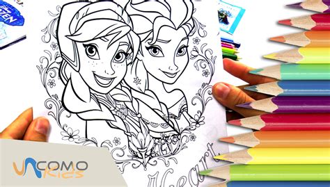 Colorear dibujos de Frozen   Anna y Elsa   YouTube