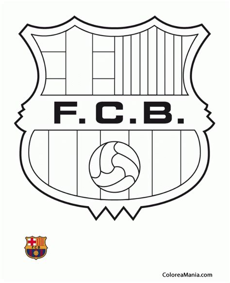 Colorear Ftbol Club Barcelona. Bara  Escudos equipos de ...