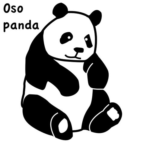 Colorear Oso panda