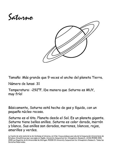Colorear PLANETA SATURNO | Ideas | Pinterest | Saturno ...