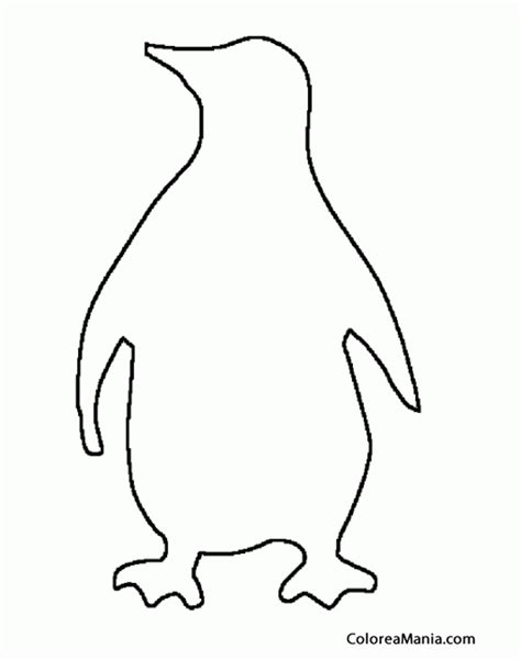 Colorear Silueta Pingüino 3  Animales Polares , dibujo ...